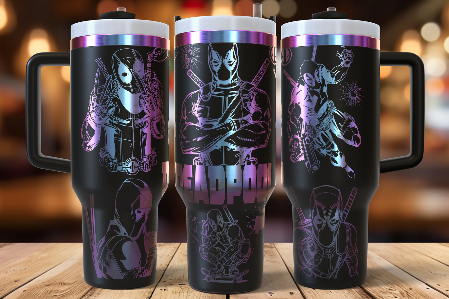 Captain Deadpool 40oz Big Gulp Tumbler
