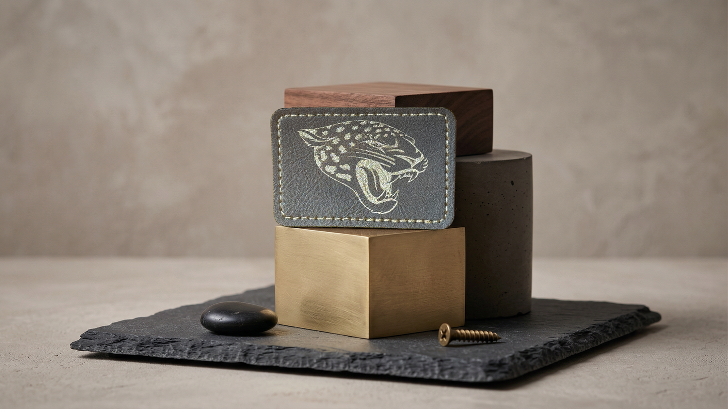 Jacksonville Jaguars Leatherette Patch