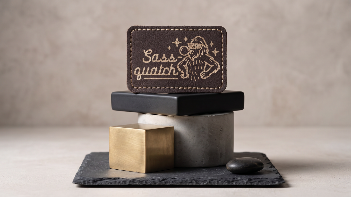 Sass Quatch Leatherette Patch