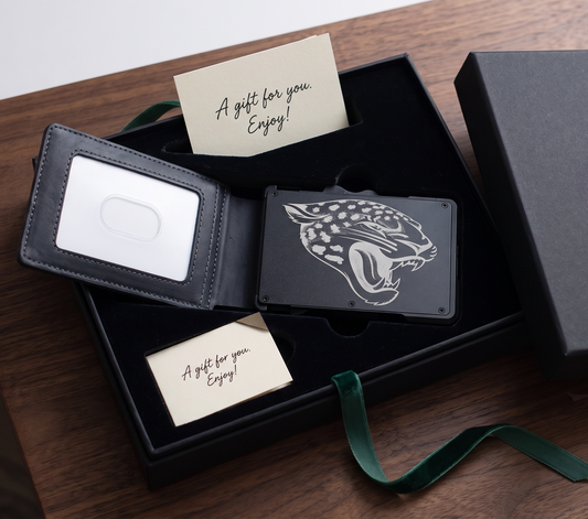 Jacksonville Jaguars Engraved RFID blocking Wallet