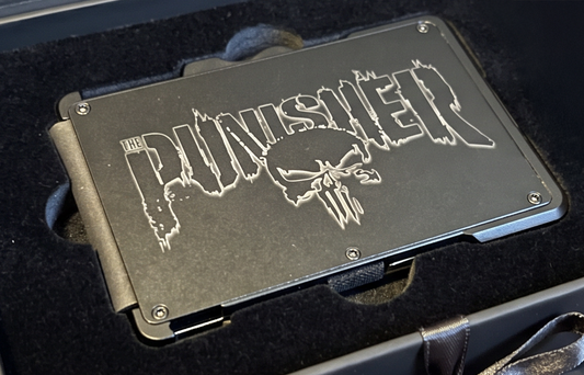 One Batch Two Batch Engraved RFID blocking Wallet
