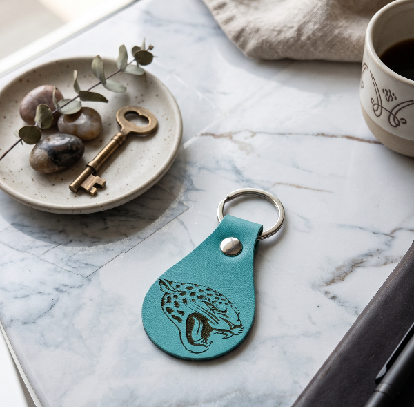 Jacksonville Jaguars Leatherette Keychain
