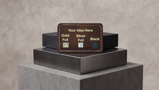 Custom Engraved Leatherette Patch