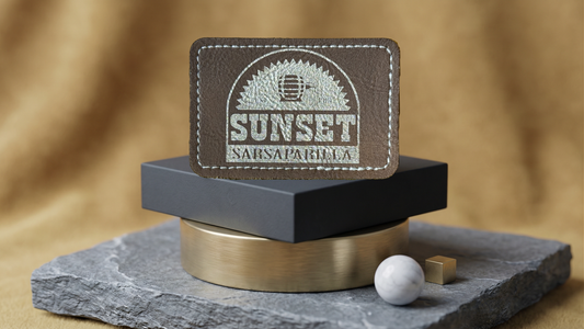 Sarsaparilla Leatherette Patch