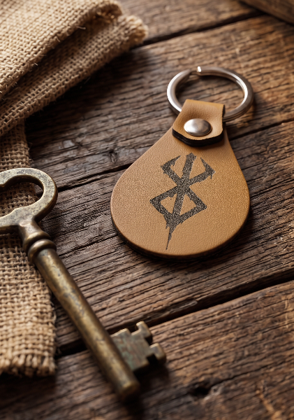 Berserk Leatherette Keychain