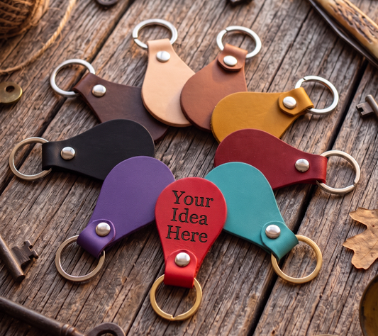 Custom Leatherette Keychain